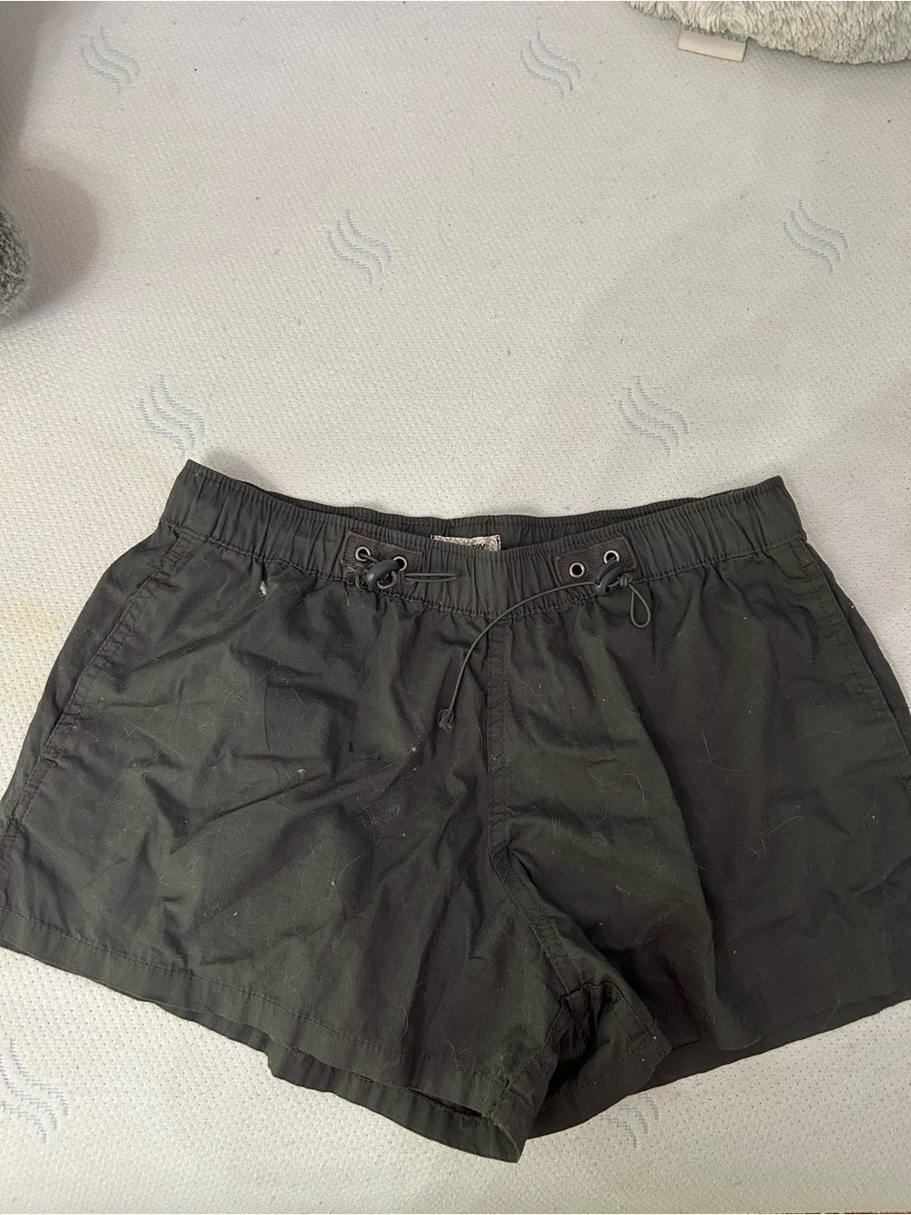 Harlow Black Athletic Drawstring Shorts